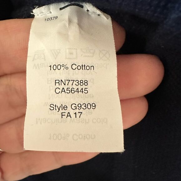 J Crew Women’s 100% Cotton Knit Sweater Blazer Navy Size XS - Picture 4 of 5